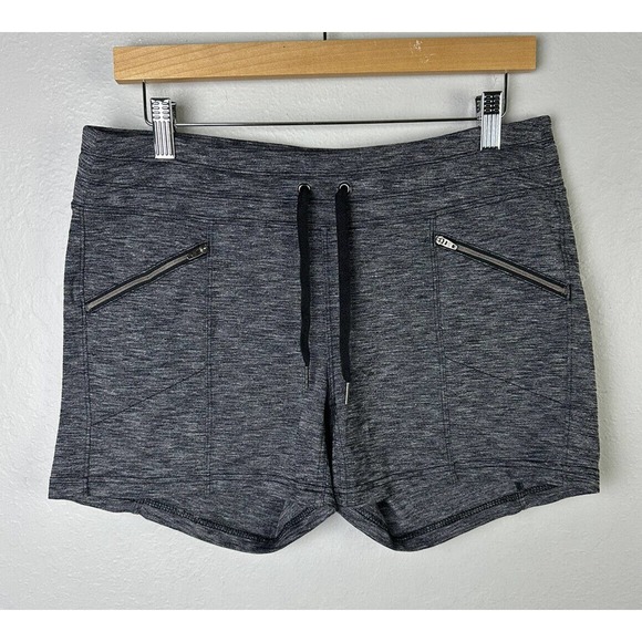 Athleta Women's Metro Slouch Shorts Size MEDIUM Heathered Gray Comfortable - Picture 1 of 3